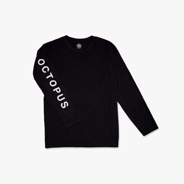 Octopus Mega Normal Logo Long Sleeve Tee - Black